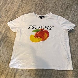Peachy logo tee
